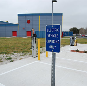 Electric Vehicle Charging Station at FSEC