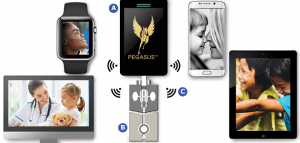 Pegasus device, sensor and mobile devices
